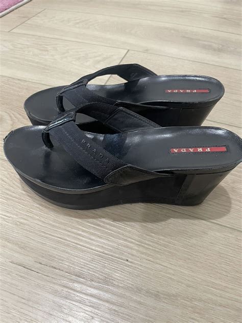 prada thongs underwear|prada wedges for women.